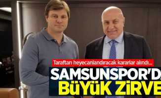 Taraftarı heyecanlandıracak kararlar alındı...  Samsunspor'da  büyük zirve 