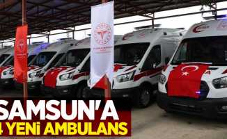 Samsun'a 14 yeni ambulans 