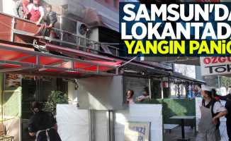 Samsun'da lokantada yangın paniği