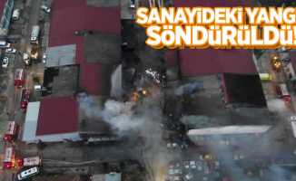 Samsun'da sanayi sitesindeki yangın söndürüldü