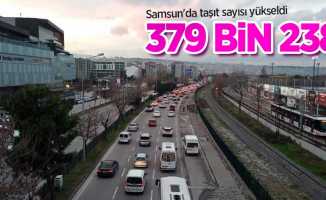 Samsun'da taşıt sayısı: 379 bin 238 