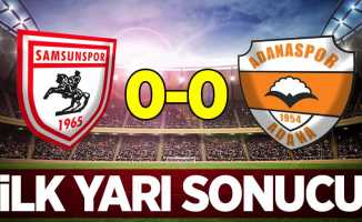 Samsunspor 0 Adanaspor 0 (İlk Devre) 