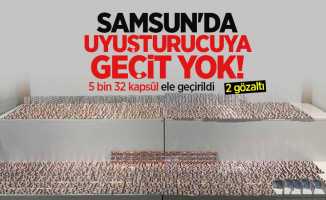 Samsun'da 5 bin 32 kapsül ele geçirildi: 2 gözaltı