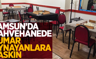 Samsun'da kahvehanede kumar oynayanlara baskın