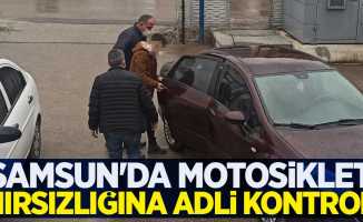 Samsun'da motosiklet hırsızlığına adli kontrol