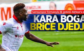 Samsunspor formasıyla ilk golünü Akhisar'a attı... KARA BOĞA Brice Djedje 