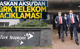 Başkan Aksu'dan Türk Telekom açıklaması 