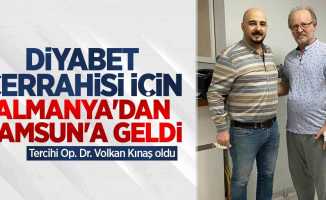 Diyabet cerrahisi için Almanya'dan Samsun'a geldi: Tercihi Op. Dr. Volkan Kınaş oldu