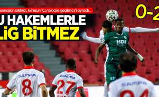 Samsunspor saldırdı, Giresun 'Çanakkale geçilmez'i oynadı...  Bu hakemlerle  lig bitmez 0-2