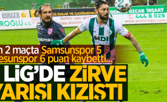 Son 2 maçta Samsunspor 5, Giresunspor 6 puan kaybetti... 