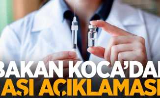 Bakan Koca: Türkiye, kendi aşısını henüz üretmemiş ülkeler içinde en çok aşı yapan ülkedir