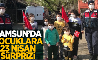 Samsun'da çocuklara 23 Nisan sürprizi