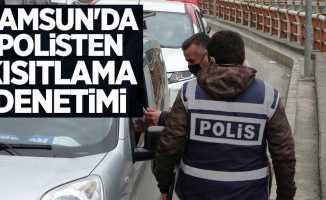 Samsun'da polisten kısıtlama denetimi