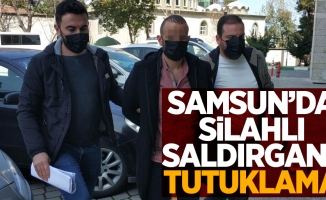 Samsun'da silahlı saldırgana tutuklama
