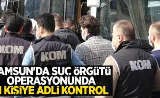 Samsun'da suç örgütü operasyonunda 11 kişiye adli kontrol