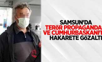 Samsun'da terör propagandası ve Cumhurbaşkanı'na hakarete gözaltı