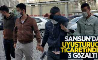 Samsun'da uyuşturucu ticaretinden 3 gözaltı