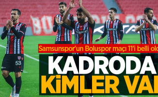 Samsunspor'un Boluspor maçı 11'i belli oldu... Kadroda kimler var ? 