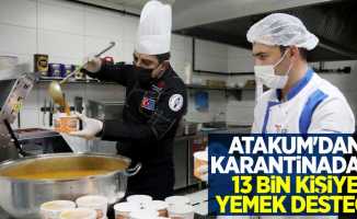 Atakum'dan karantinadaki 13 bin kişiye yemek desteği