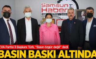 DEVA Partisi İl Başkanı Türk, “Basın özgür değil” dedi. “Basın baskı altında!