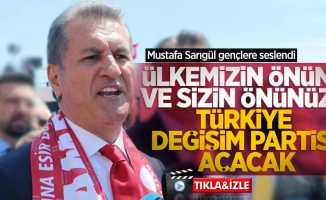Mustafa Sarıgül gençlere seslendi: "Ülkemizin önünü ve sizin önünüzü Türkiye Değişim Partisi açacak"