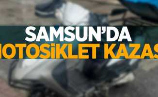 Samsun'da motosiklet kazası: 1 yaralı