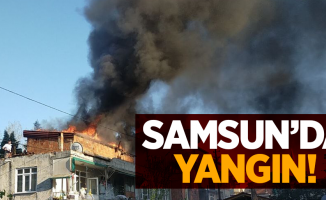 Samsun'da yangın!