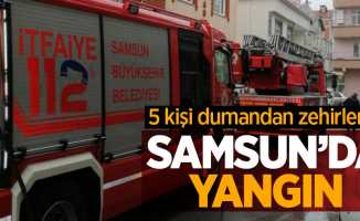 Samsun'da yangın