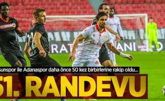 Samsunspor ile Adanaspor daha önce 50 kez birbirlerine rakip oldu...  51.RANDEVU