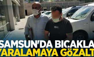 Samsun'da bıçakla yaralamaya gözaltı