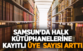 Samsun'da halk kütüphanelerine kayıtlı üye sayısı arttı