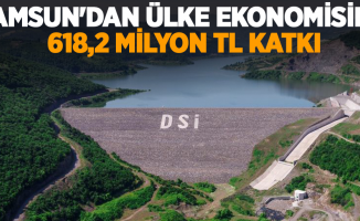 Samsun'dan ülke ekonomisine 618,2 milyon TL katkı