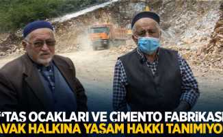 "Taş Ocakları ve Çimento Fabrikası Kavak Halkına Yaşam Hakkı Tanımıyor"