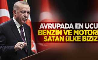 Cumhurbaşkanı Erdoğan: Avrupada en ucuz benzin ve motorin satan ülke biziz