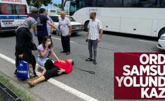 Ordu-Samsun yolunda kaza: 1 yaralı