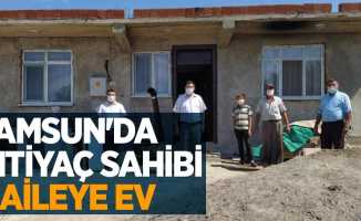Samsun'da ihtiyaç sahibi 2 aileye ev