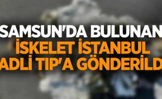 Samsun'da sahilde bulunan iskelet İstanbul Adli Tıp'a gönderildi