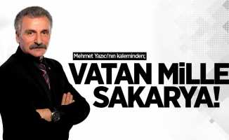 Mehmet Yazıcı'nın kaleminden; Vatan millet sakarya!