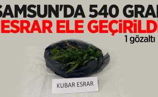 Samsun'da 540 gram esrar ele geçirildi: 1 gözaltı