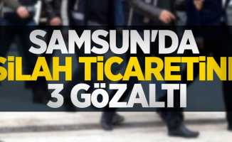 Samsun'da silah ticaretine 3 gözaltı