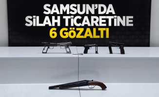 Samsun'da silah ticaretine 6 gözaltı
