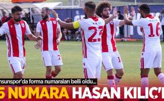 Samsunspor'da forma numaraları belli oldu... 55 Numara Hasan Kılıç'ın