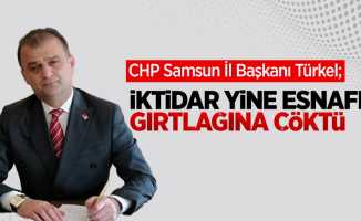CHP Samsun İl Başkanı Fatih Türkel “İktidar yine esnafın gırtlağına çöktü” 