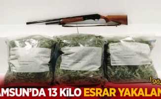 Samsun'da 13 kilo esrar yakalandı:1 gözaltı