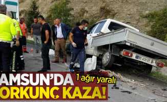 Samsun'da korkunç kaza: 1 ağır yaralı