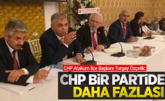 Özçelik: CHP bir partiden daha fazlası