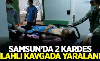 Samsun'da 2 kardeş silahla kavgada yaralandı