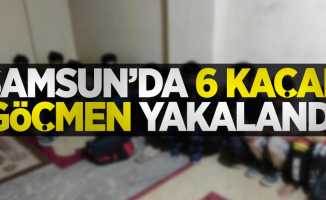 Samsun'da 6 kaçak göçmen yakayı ele verdi
