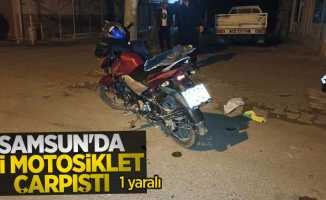 Samsun'da iki motosiklet çarpıştı: 1 yaralı