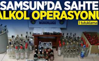 Samsun'da sahte alkol operasyonu: 1 tutuklama